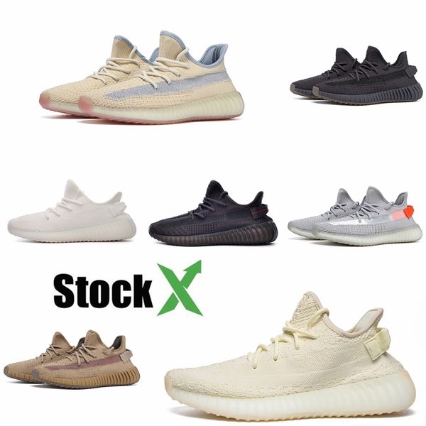 

оптовые 2020 дизайнерские кроссовки kanye west статическая масло зебра черный кремовый белый сезам air спорт zapatos кроссовки 35-45 # qa201