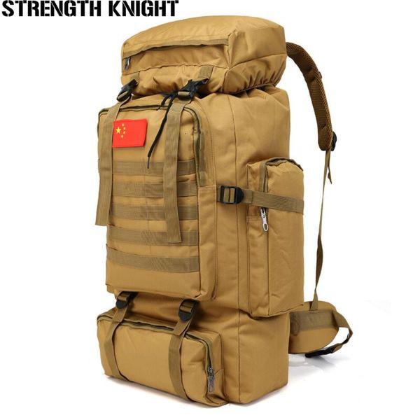 

70l large capacity backpack nylon waterproof military tactics molle army bag men backpack rucksack for hike travel backpacks cj191201