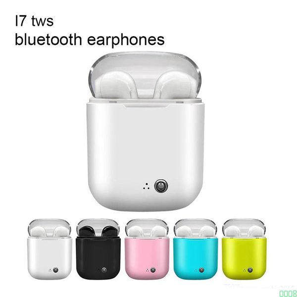 

i7s TWS Earphone Double Wireless In-ear Earbuds With Charging Box For Air Pods iPhone 8 8plus X XS XS Max XR Galaxy Note 8 Note 9 0008