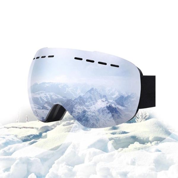 

double layers ski goggles uv anti-fog protection glasses outdoor skating skiing goggles spherical lens snowboard eyewear
