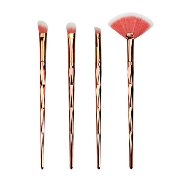 

electroplated women brush set eye shadow powder make up eyebrow lip cosmetic beauty make up brush travel kit