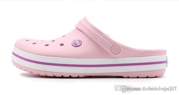 

new style pink sandal designer slippers clogs garden fashion women shoes summer flip flops beach slides footwear lady sandali donna 36-40 20, Black