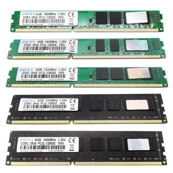 

DDR3 8 ГБ, 4 ГБ, 1600 МГц, 1333 МГц, 1,35 В, 240-контактный настольный димм.