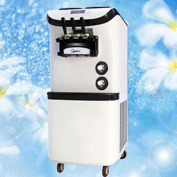 Taylor Soft Ice Cream Machine Comercial Aço inoxidável 110V-220V 3 Sabor Soft Ice Cream Machine 36-42L / H Vertical