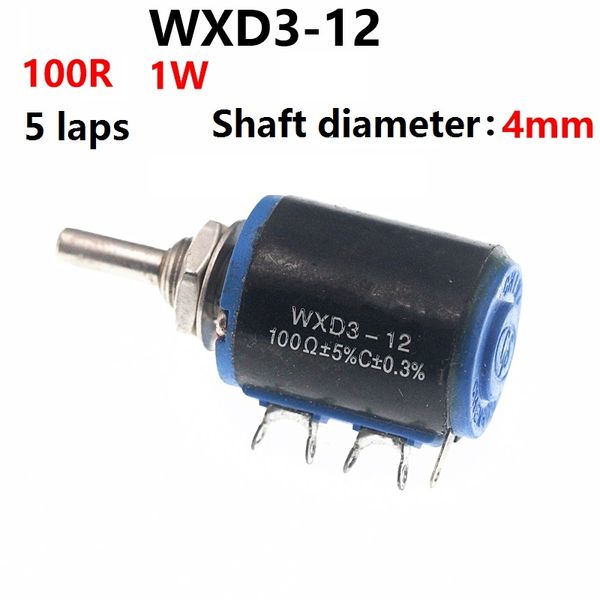 

wxd3-12 wirewound precision multiturn potentiometer 100r 200r 220r 470r