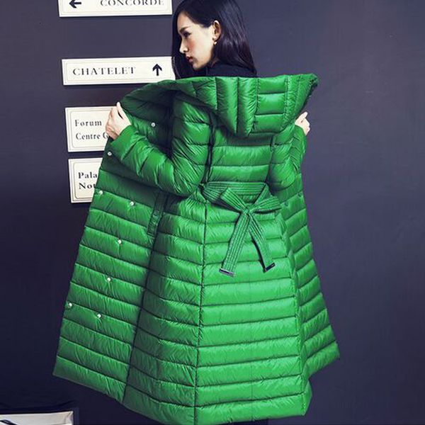 

winter coat women 2020 new winter jacket women white goose down parka female thickening slim down jacket casual parkas overcoat, Black