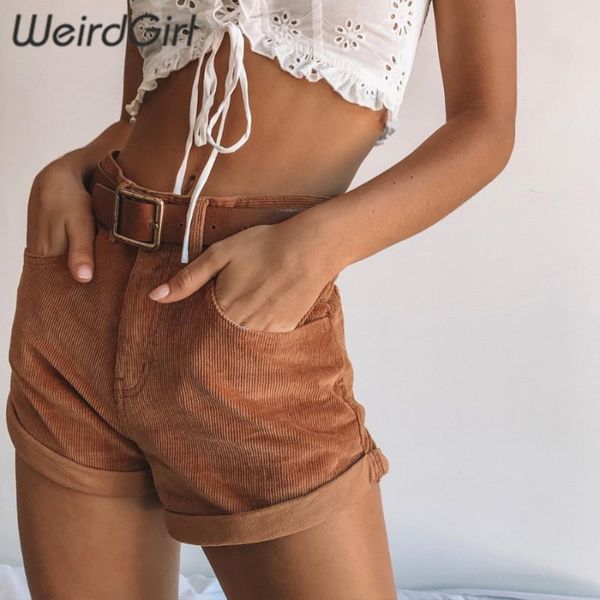 

weirdgirl женские шорты повседневная мода высокая талия эластичные тощие твердые летние карманные мини брюки slim lady straight 2019 новый, White;black