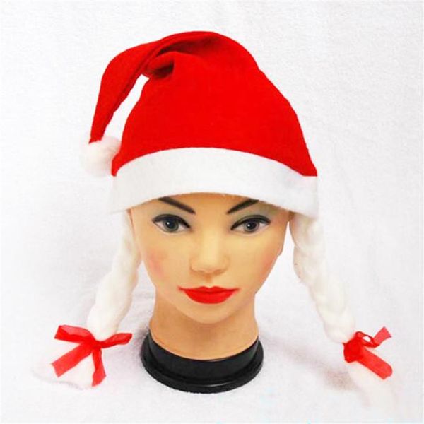 

christmas decorations party santa claus hats xmas cap claus gifts nonwoven new year party supplies de natal #4ot26