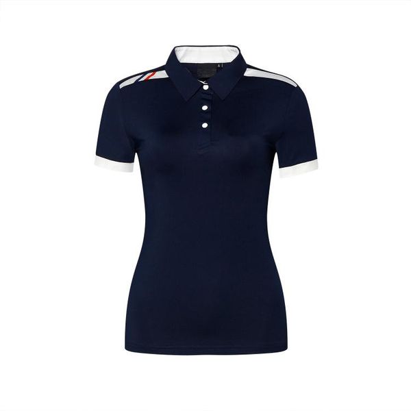 

new style women golf shirt, Black;blue