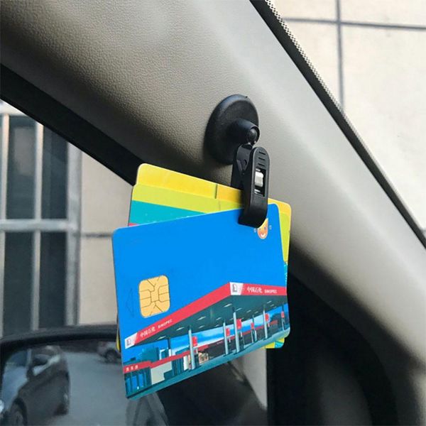 

1 pair car interior window curtain clip suction cup towel ticket holder clamp car interior accessories boutique 2019 new hot
