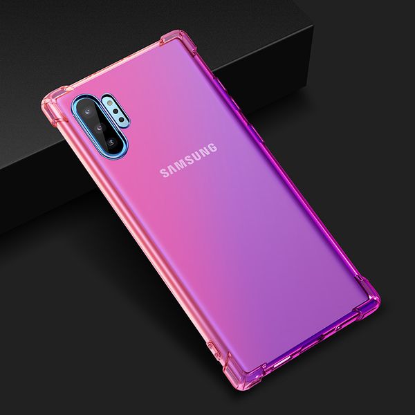 

тпу чехол амортизатор мягкая задняя крышка для samsung note10 note10p note9 note8 s10 s10p s10e s10lite защитить телефон от падения 6 цветов