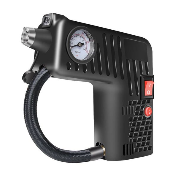 

black portable car electric air pump tire air compressor multifunctional universalÂ mini