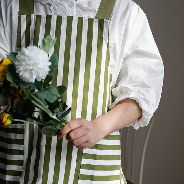 

wide shoulder strap aprons coffee shop florist work apron bbq bib restaurant cooking baking kitchen aprons for women