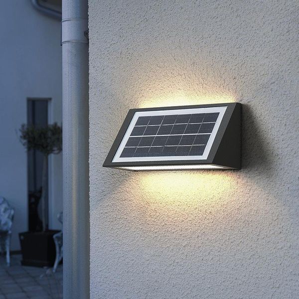 

1 упаковка 1 шт солнечный открытый настенный светильник водонепроницаемый лестница придел простой творческий внешняя стена лампа двор балкон