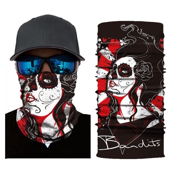 

motorcycle cycling head scarf neck warmer half face mask motorcycle skull ski balaclava headband face shield man woman windproof