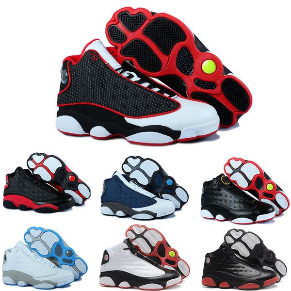 

Best Quality 13s Mens Basketball Shoes 13 Hyper Royal Grey Toe 3 Black Cat Bred Chicago Men Women Sneakers Sports Shoe Sizes 7-13