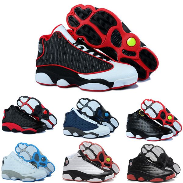 

Best Quality 13s Mens Basketball Shoes 13 Hyper Royal Grey Toe 3 Black Cat Bred Chicago Men Women Sneakers Sports Shoe Sizes 7-13