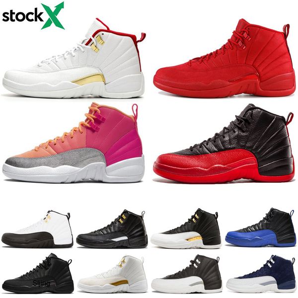 

mens designer basketball shoes 12 12s stock x fiba ovo white playoff cny bordeaux game mens 2020 sports sneakers trainers