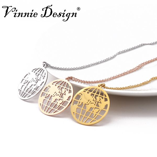 

vinnie design 2020 new pendant necklaces earth day personalized jewelry outdoor fashion necklace gift for women 5pcs, Silver