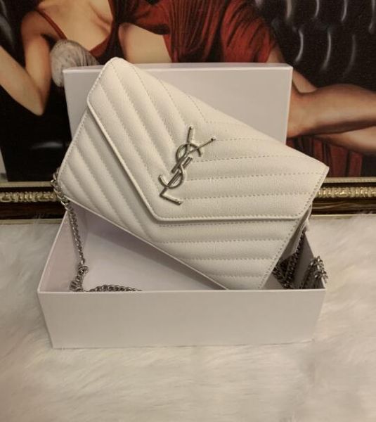 

2019 new fashion shoulder bags chain men's and women's classic handbags pu crossbody bags 62ab