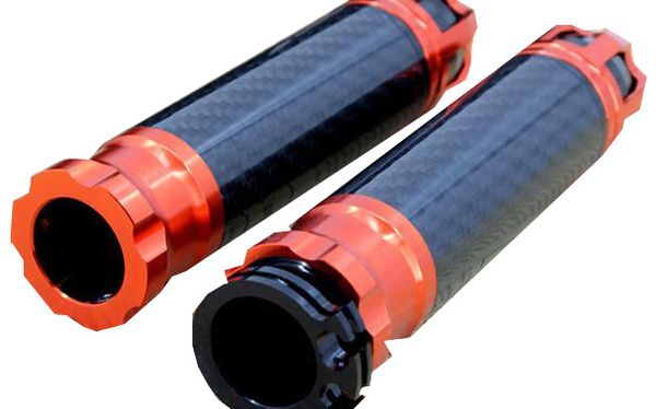 

aluminum alloy fold extend brake clutch levers & handle grip 22mm orange