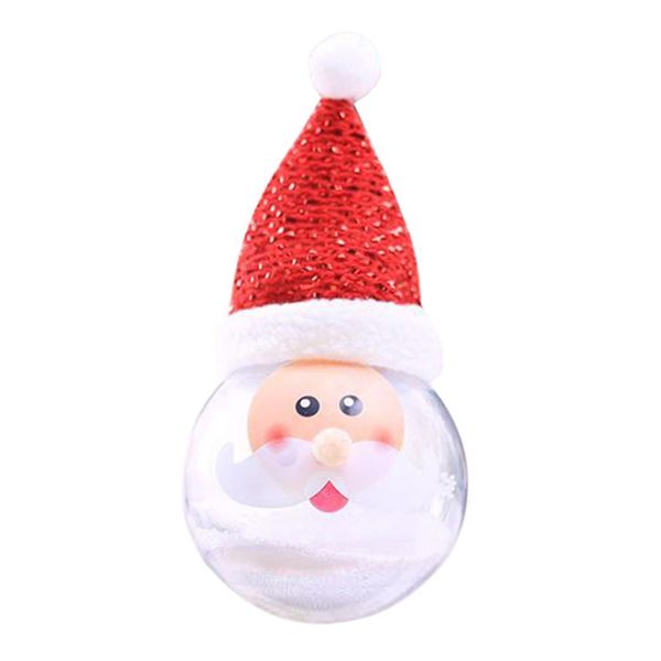 

fashion 1pcs new christmas bulb christmas decoration with bubble ball creative father snowman tree decorat