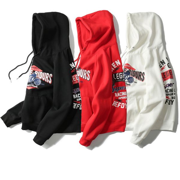 

hoodie new arrival fashion tide long sleeve hoodies mens hoodie street hip hop designer hoodie for men 3 color available size m-2xl, Black
