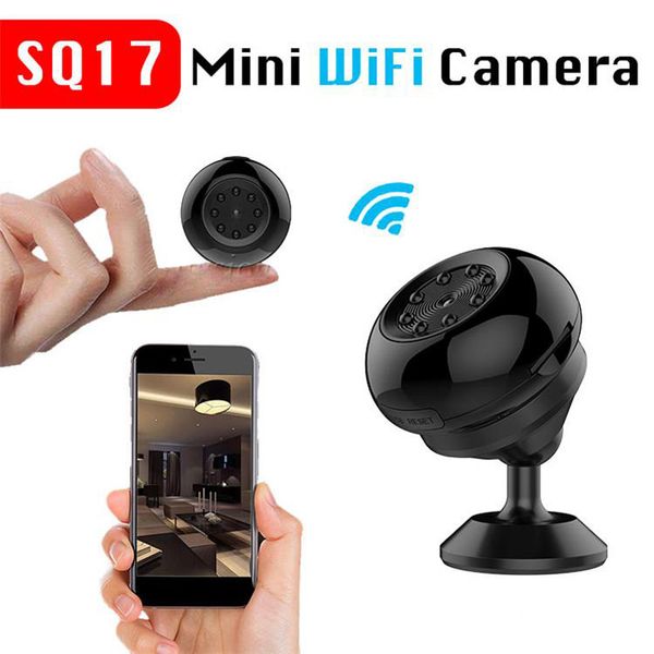 

new sq17 mini 4k wifi ip 480p/720p/1080p 4k camera night vision home security surveillance camera support tf card