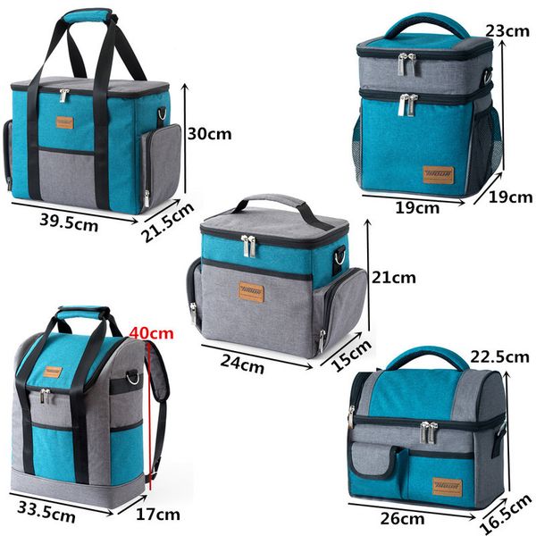 

мужчины большие плечи insulated cooler bag женщины тепловое обед сумка tote портативный пикник рукавица пить пиво контейнер для хранения