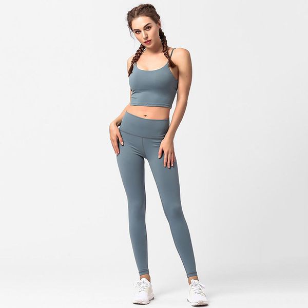 

женская йога наборы фитнес спортивный костюм спортивная одежда бег леггинсы + спорт бюстгальтер (с груди колодки) workout gym спортивные ком