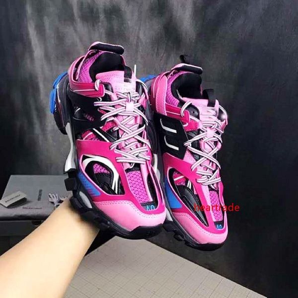 

горячие продажи мужчины женщины повседневная обувь трек 3.0 кроссовки тесс мужчины черный низкий трек 3 м тройной s обувь открытый повседнев