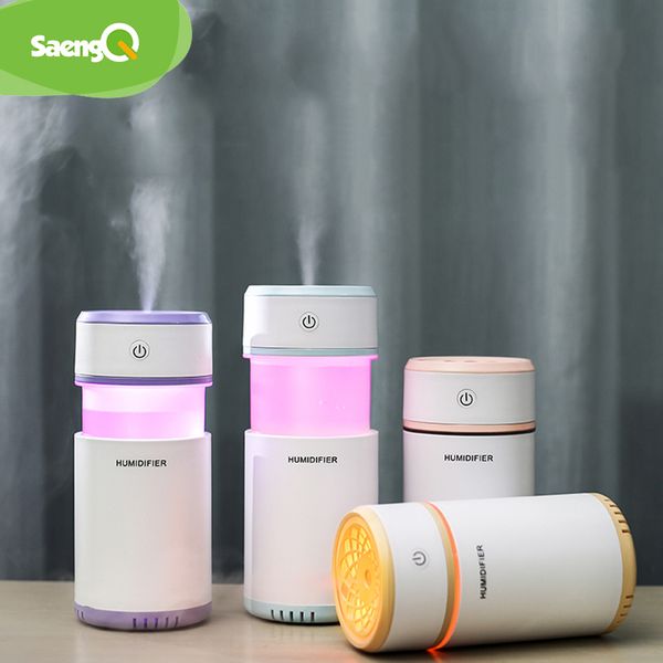 

saengq увлажнитель воздуха со светодиодной ночной лампой мини эфирное ароматическое масло диффузор usb fogger туман чайник для домашнего офи