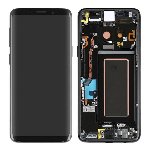 

Original oem touch creen digitize lcd di play a embly with frame for am ung galaxy 9