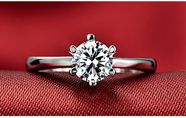 

maxi real 925 sterling silver бриллиантовое кольцо с подарочной коробке простой стиль свадебные ювелирные изделия обручальное кольцо для жен
