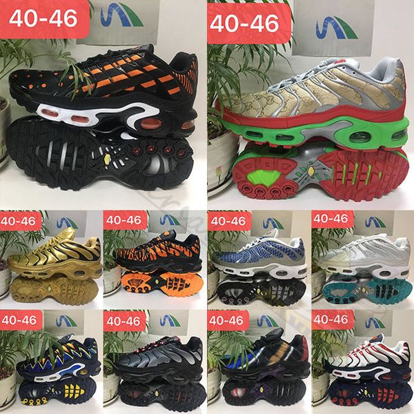 

2019 40 46 tn plus new designs classic running shoes fashion mens sneakers breathable mesh chaussures requin air sports trainers - outdoor