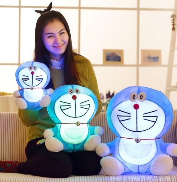 

cute cartoon cute cat stuffed dolls led light popular plush toy for kids shinning gift stuff music toys
