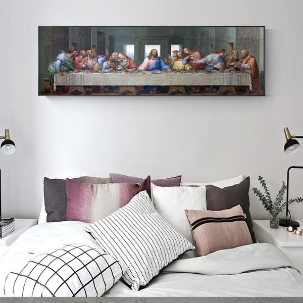 

paintings large size 5d embroidery cross stitch jesus' last supper diy diamond painting mosaic religious 3d wall sticker as31
