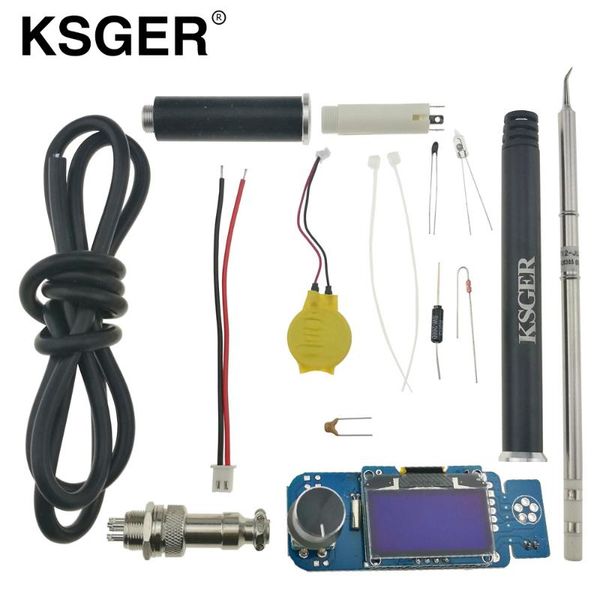 

ksger t12 stm32 oled soldering station controller alloy 9501 electric soldering irons diy kits t12-jl02 t12 iron tips
