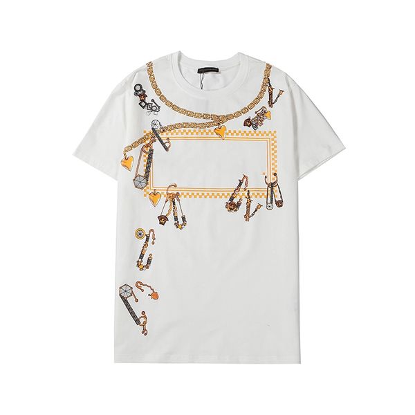 

2020 TOP Mens Designer T Shirt Summer Casual Mens Loose Tees Letters Print Round Neck Short Sleeves Cotton Blend Luxury Mens T Shirt