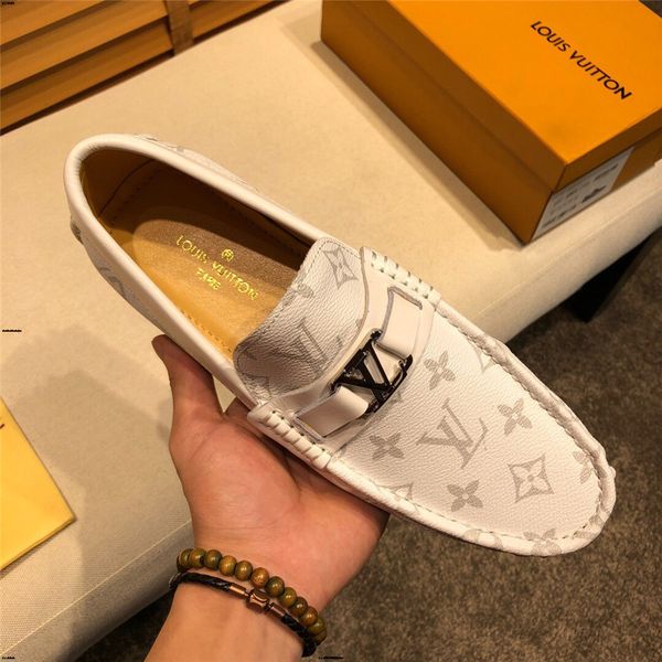 

19ff big size 46 genuine leather mens shoes casual luxury brands loafers men moccasins designers italian original driving shoes, Black