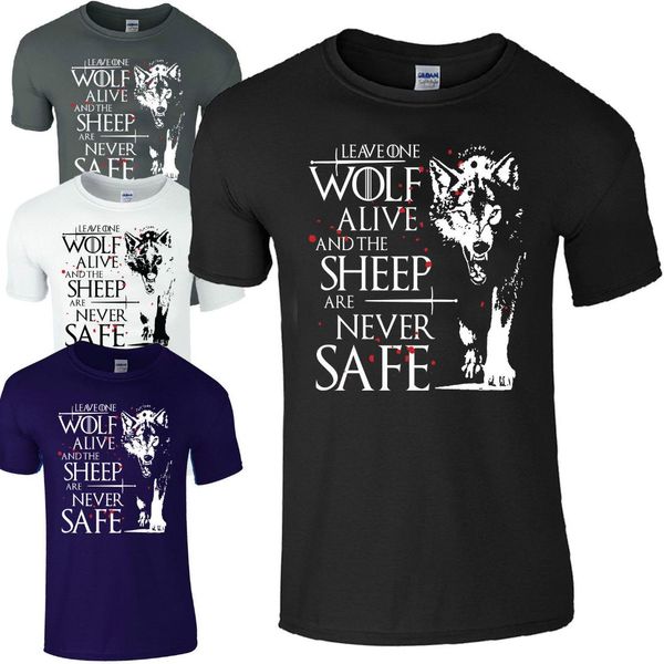 

arya stark t shirt t shirt leave one wolf alive men's, White;black