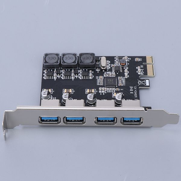 

4 порта pci-e к usb 3.0 концентратор адаптер карты расширения 5 гбит / с для настольного компьютера