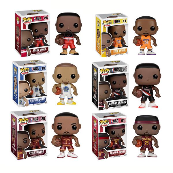 

funko pop star sports basketball player kobe stephen curry vinyl action figure collectible model toy for fans