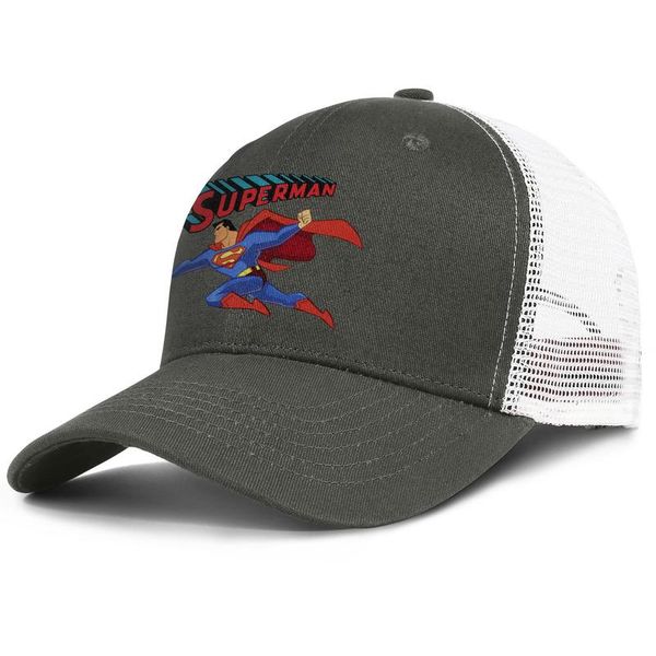 Satin Al Moda Orgu Beyzbol Sapkasi Erkekler Women Superman Logo