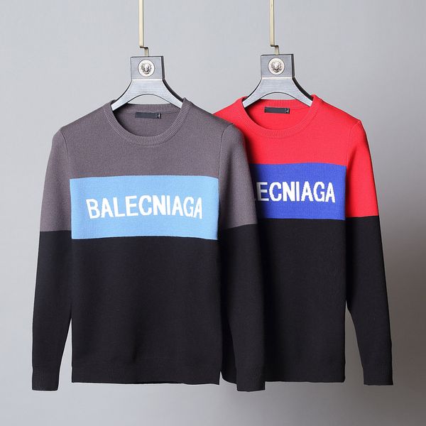 

men's and women's 2020 luxury sweaters men's and women's design fashion sweaters pullovers long-sleeved monogrammed coup, White;black