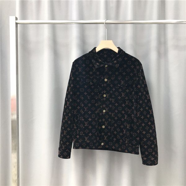 

luxurious paris brands design l corduroy jacket sweatshirts men women clothes sweater fashion full logos streetwear outdoor hoodies v coat, Blue;black