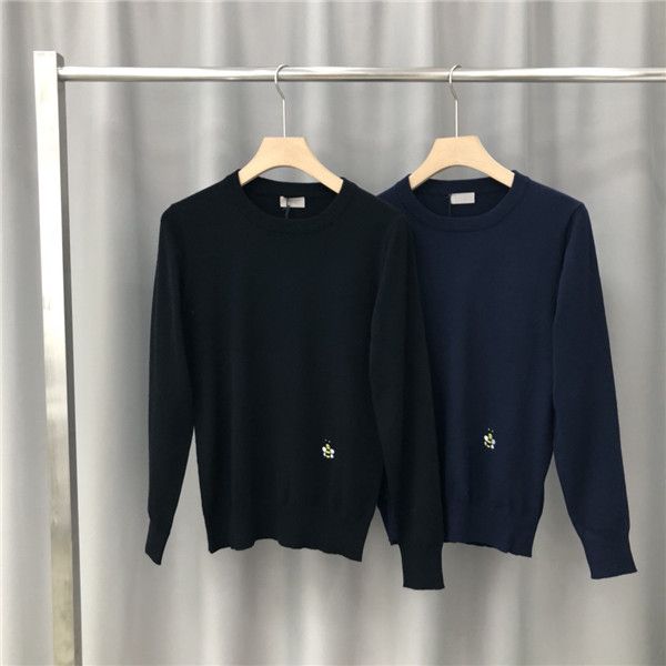 

19fw luxurious brands design d letter hoodie long sleeve crewneck sweater sweatshirt fashion small bee pullover hoodie outdoor sweatshirt, Blue;black