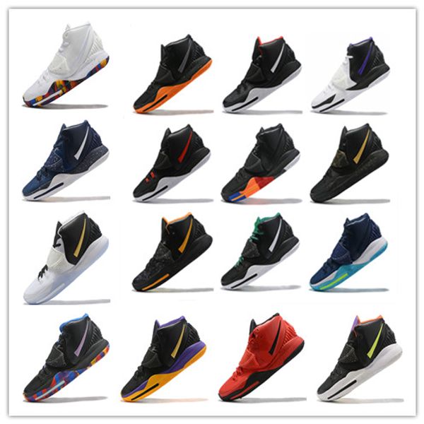 

2019 новое прибытие 6 кирие мужские ботинки баскетбола с двумя или более цветов redblack blackgold blackorange мужские спортивные кроссовки