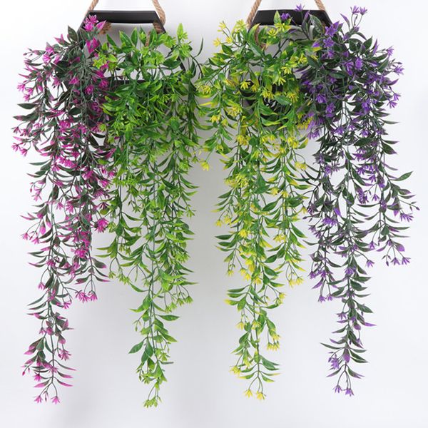 

78cm 5 forks artificial hanging plants fake vine willow rattan flowers artificial hanging plant for home garden wall decoration