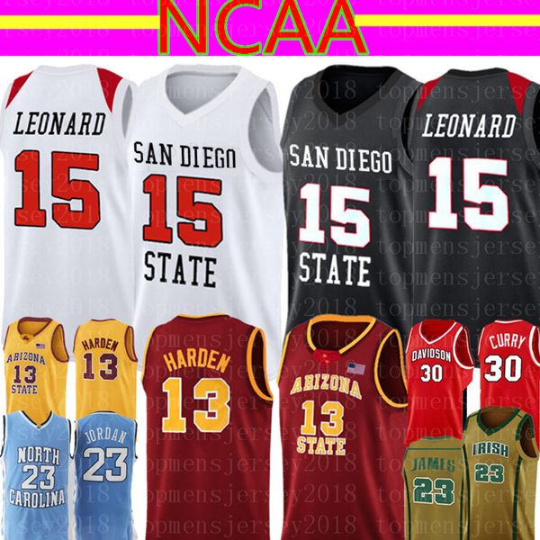 

san diego state aztecs college kawhi 15 leonard jersey ncaa mens james 13 harden 23 lebron basketball jerseys 8989898, Black